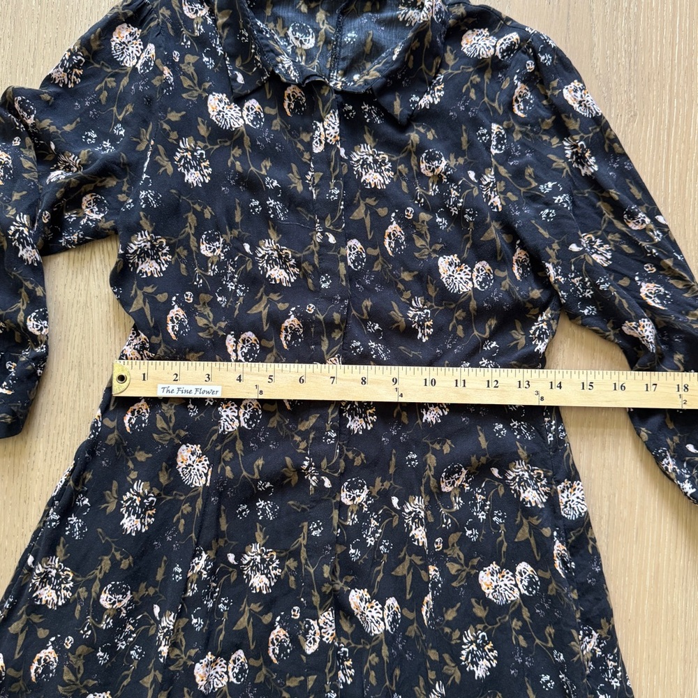 Zara Woman Dandelion Print Button Front Dress - Picture 3 of 7